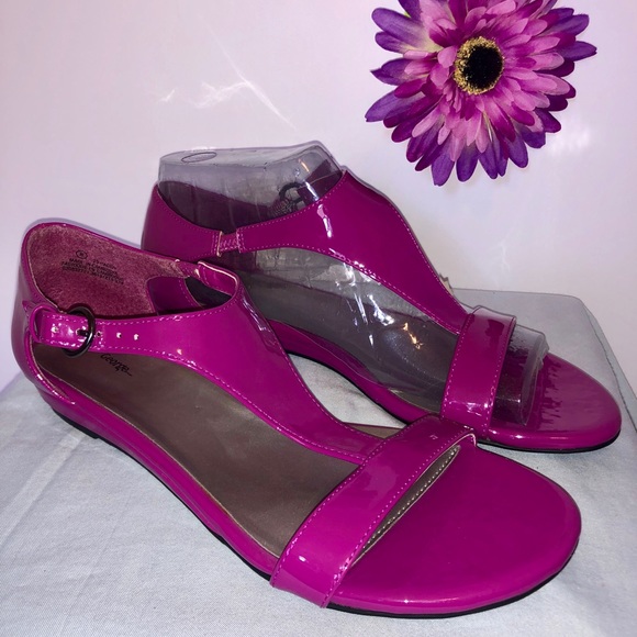 fuchsia shoes low heel